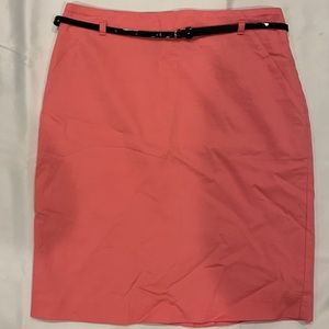 Coral pencil skirt